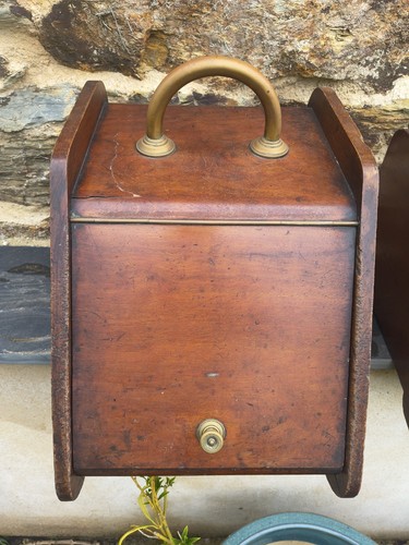Antique victorian coal scuttle - victorian,