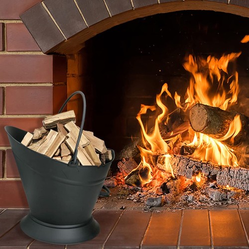 Black waterloo fire coal log - black,