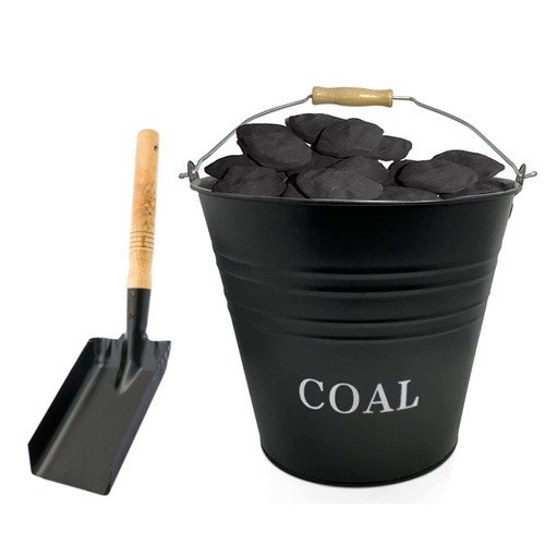 Coal bucket and shovel - bucket, set
