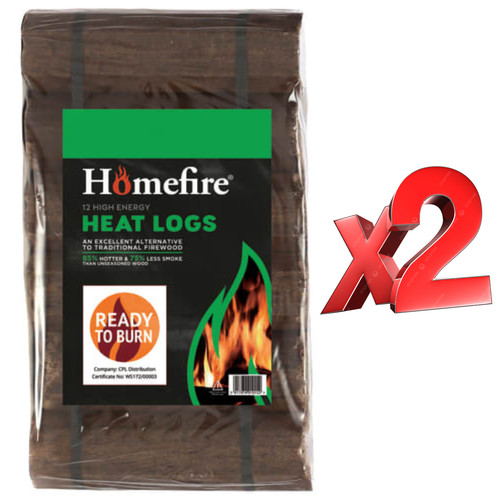 Homefire heat logs - of, 24
