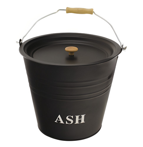 Metal ash bucket fireside - metal,
