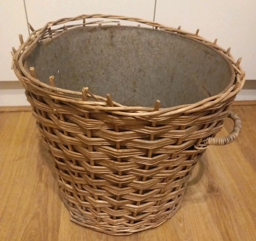 Vintage wicker firewood - wicker,