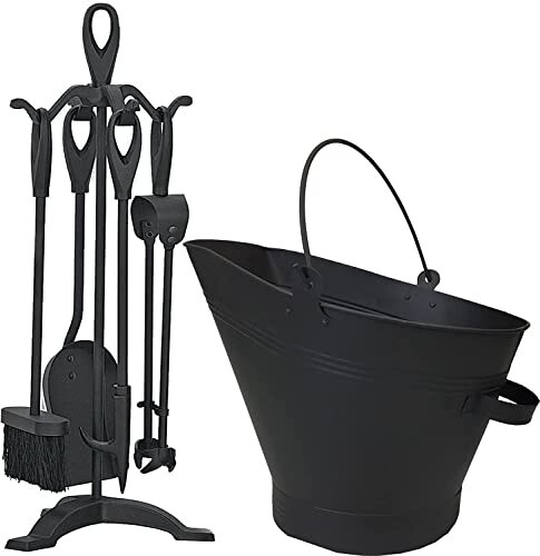 Waterloo bucket coal - coal, fire