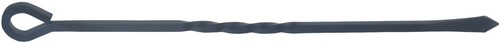 Steel fire poker with - 16",