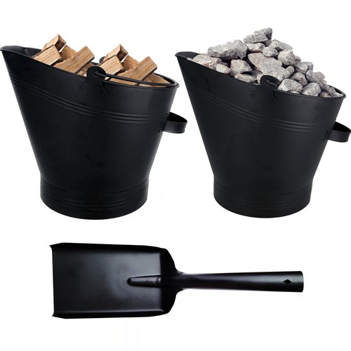 Coal bucket and - coal, set