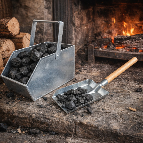 Fireplace coal bucket scuttle - bucket,