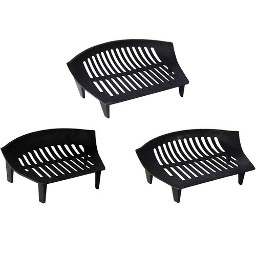 Fire grate cast iron black - grate, 14"